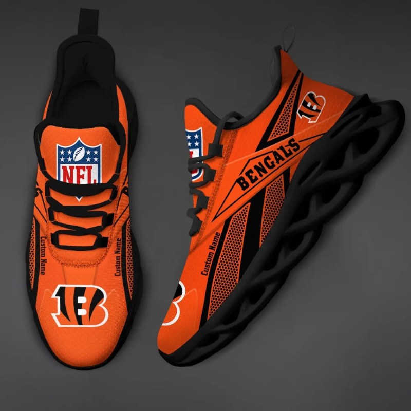 Cincinnati Bengals Personalized Yezy Running Sneakers 4