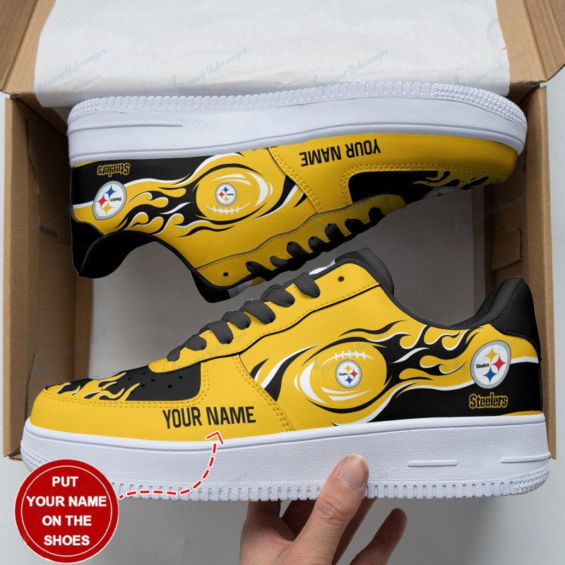 Pittsburgh Steelers AF1 Shoes - Back View