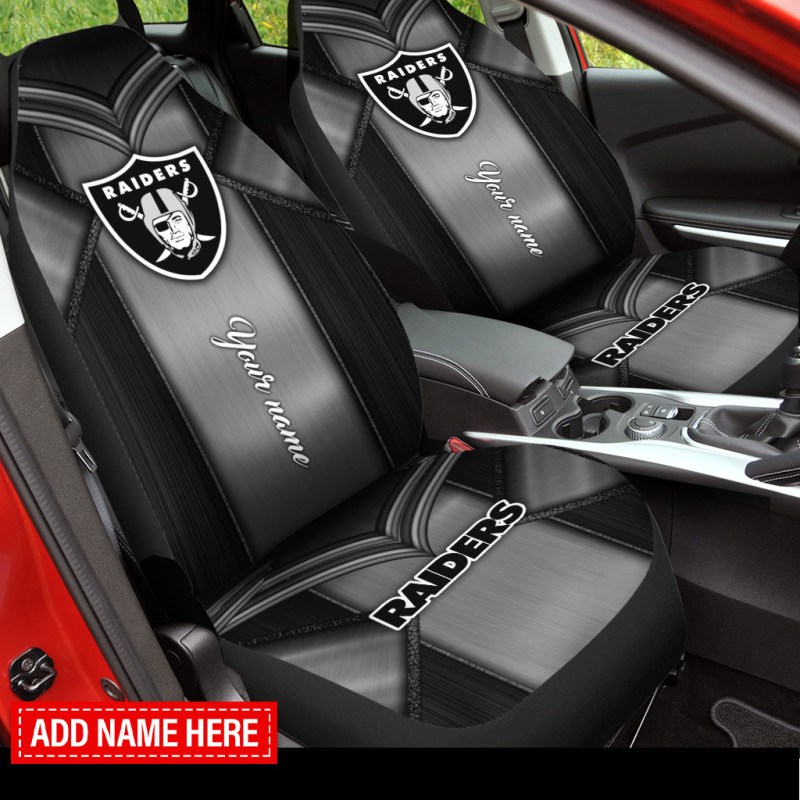 Las Vegas Raiders Car Seat Covers - Additional View