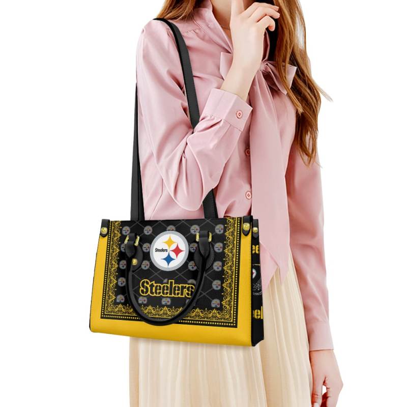 Pittsburgh Steelers Leather Hand Bag