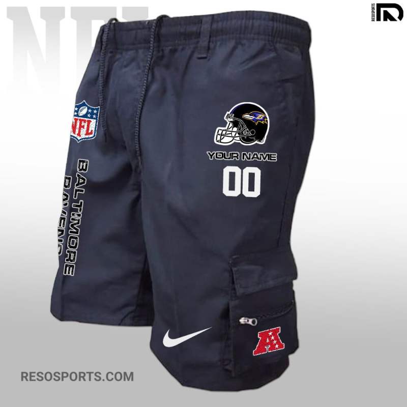 Baltimore Ravens Shorts Side View