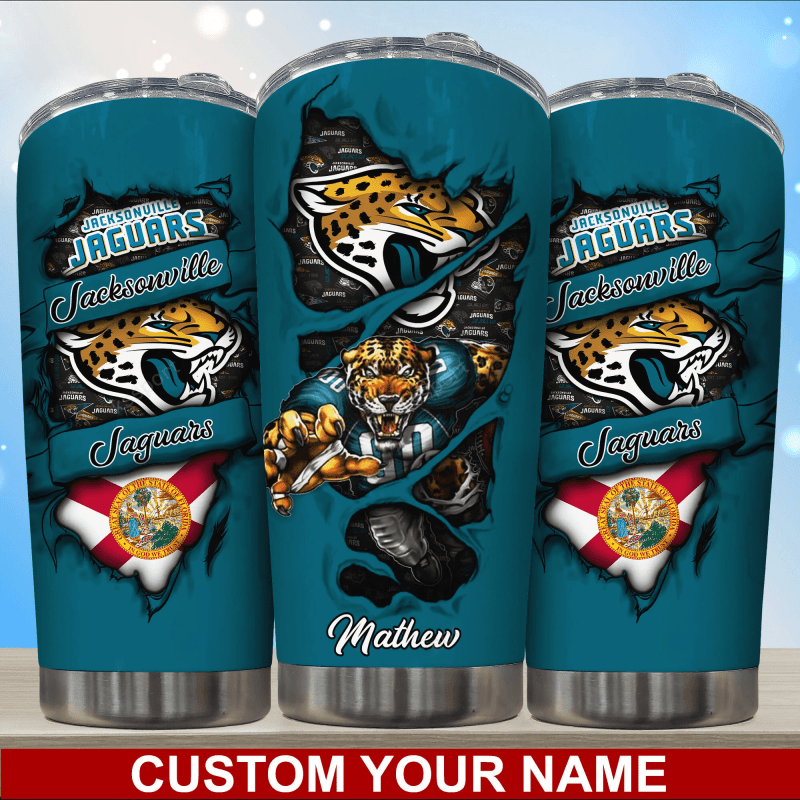 Jacksonville Jaguars Personalized Tumbler