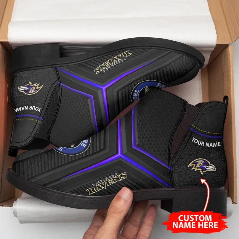 Baltimore Ravens Fashion Boots Side View