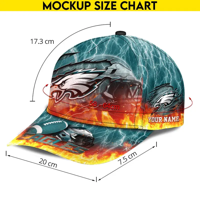 Philadelphia Eagles Cap in Action