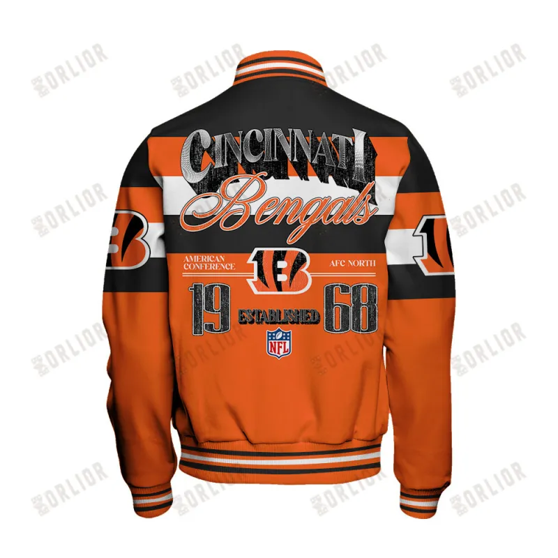 Cincinnati Bengals Varsity Jacket Detail View