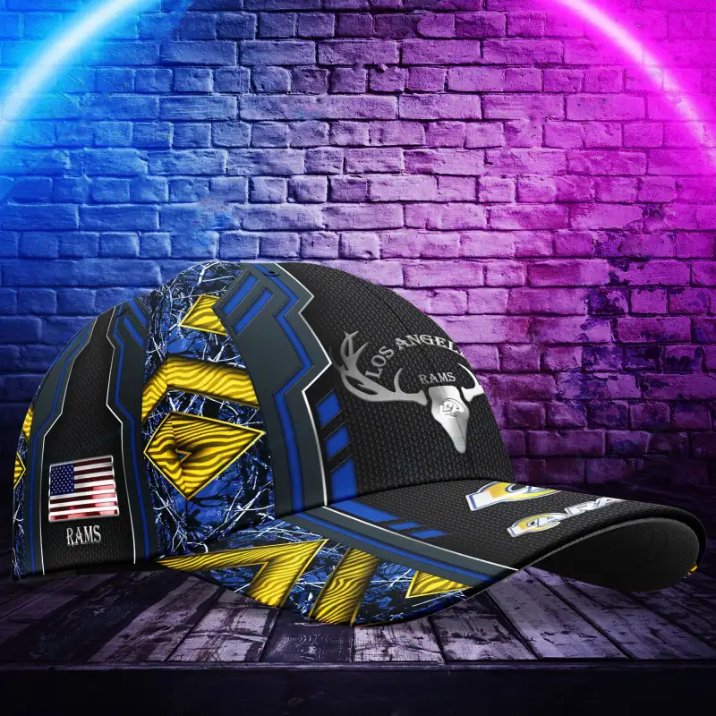 Los Angeles Rams Personalized Classic Cap Back View
