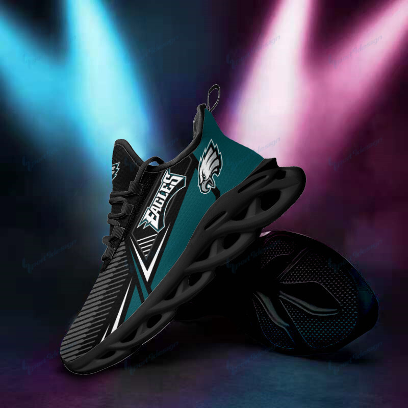 Philadelphia Eagles Yezy Running Sneakers Back View