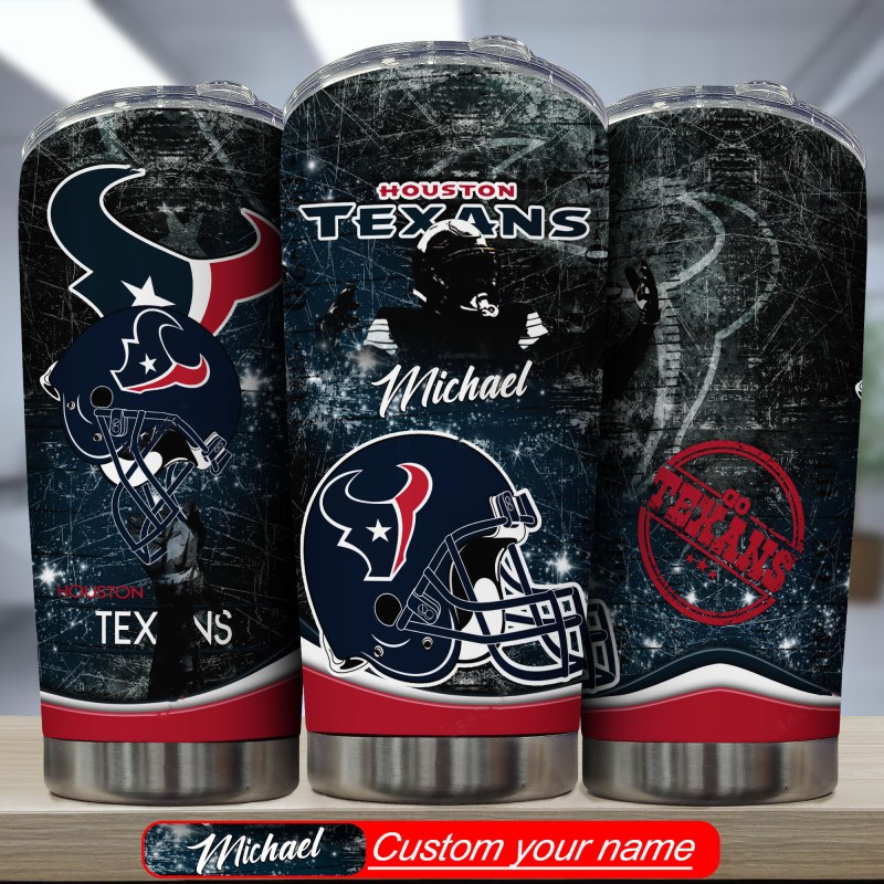 Houston Texans Personalized Tumbler Image 2