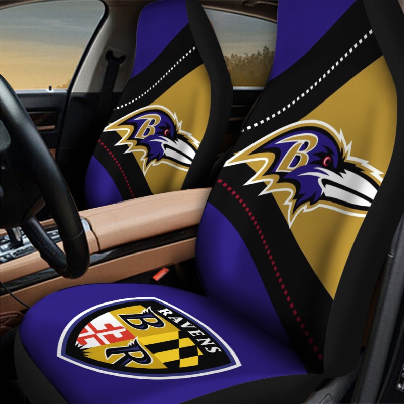 Stylish Baltimore Ravens Car Seat Covers