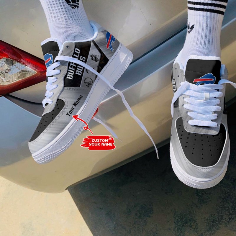 Buffalo Bills Personalized AF1 Shoes Back View