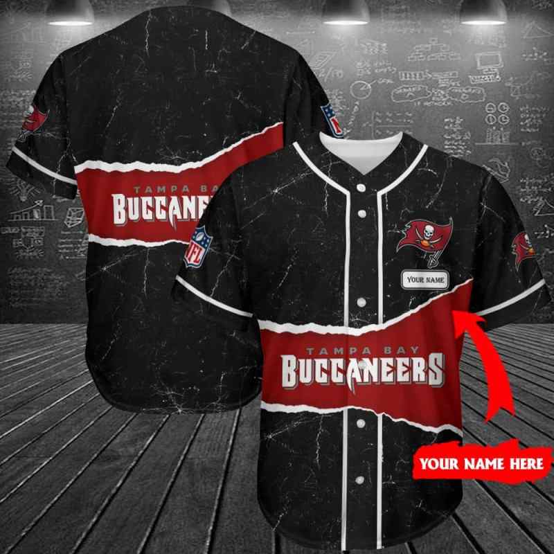 Tampa Bay Buccaneers Personalized Baseball Jersey Shirt
