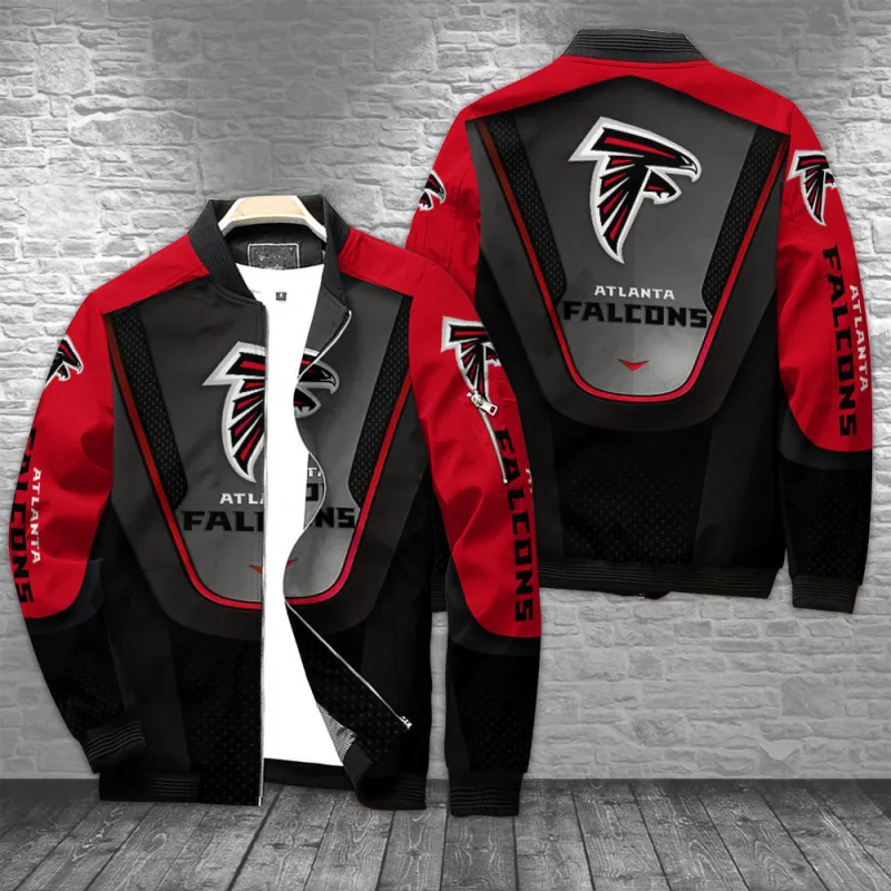 Atlanta Falcons Bomber Jacket Front View