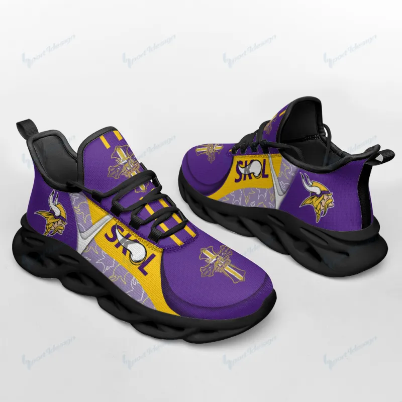 Minnesota Vikings Yezy Running Sneakers
