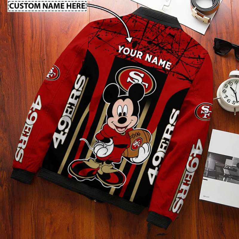 San Francisco 49ers Bomber Jacket Back View