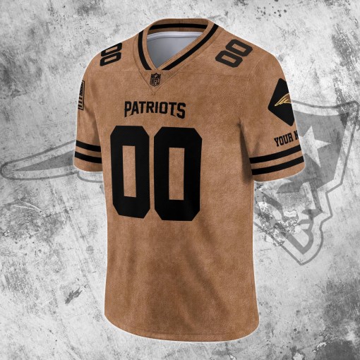 New England Patriots Personalized V-neck Football Jersey - Side View