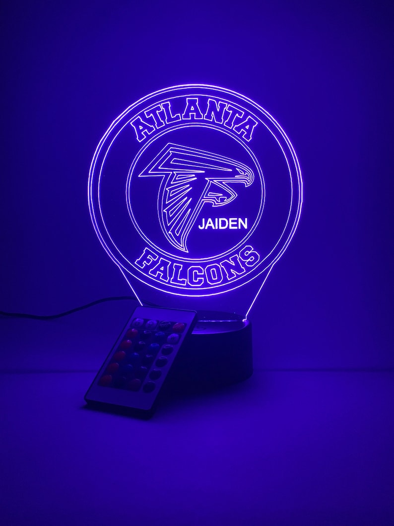 Atlanta Falcons Personalized 3D Lamp