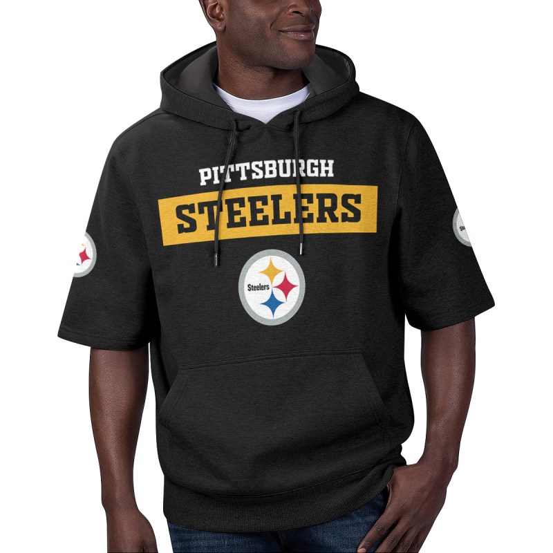 Pittsburgh Steelers Short Sleeve Hoodie