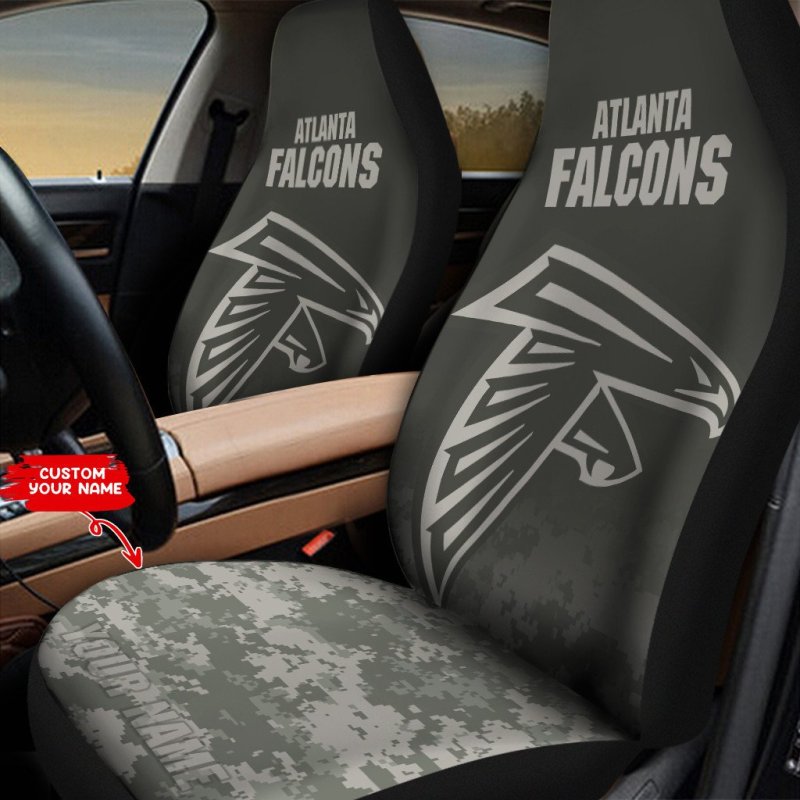 Atlanta Falcons Car Seat Cover in Action