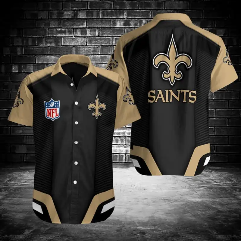 New Orleans Saints NFL Button Shirt