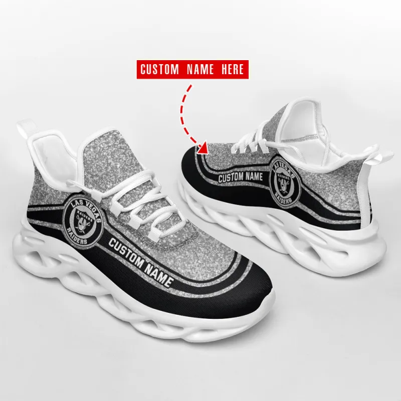 Las Vegas Raiders Personalized Yezy Running Sneakers 3