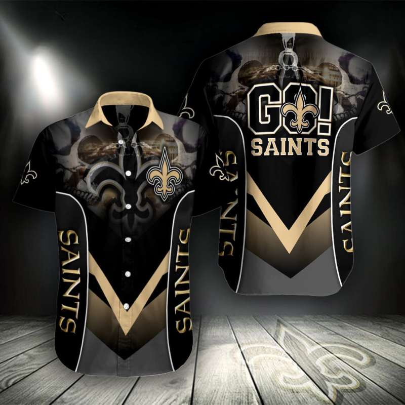 New Orleans Saints Button Shirt Sizing Chart