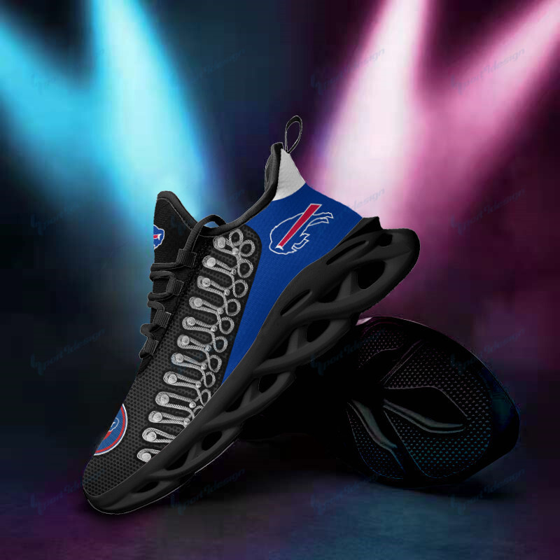Buffalo Bills Yezy Running Sneakers Back View