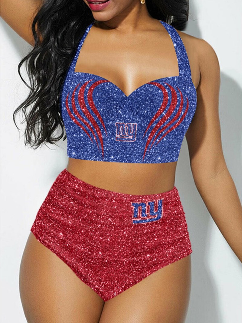 New York Giants Sexy Print Bikini Swimsuit