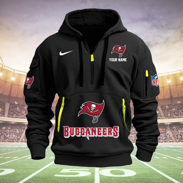 Tampa Bay Buccaneers Quarter Zip Hoodie 5