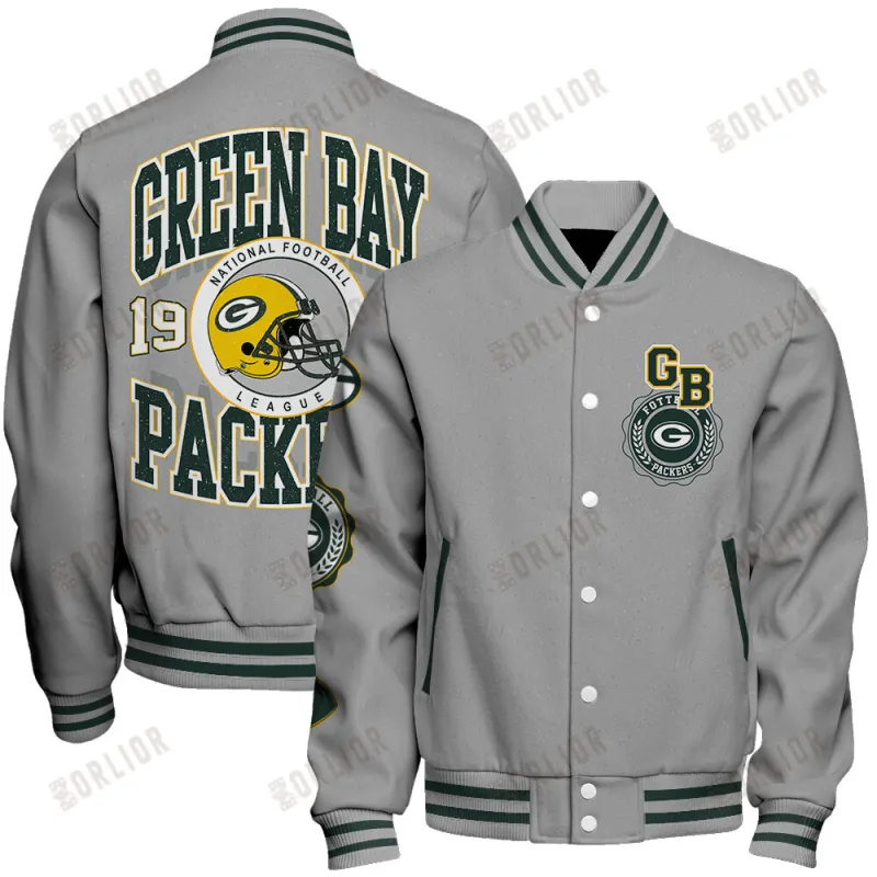 Green Bay Packers Personalized Unisex Varsity Jacket