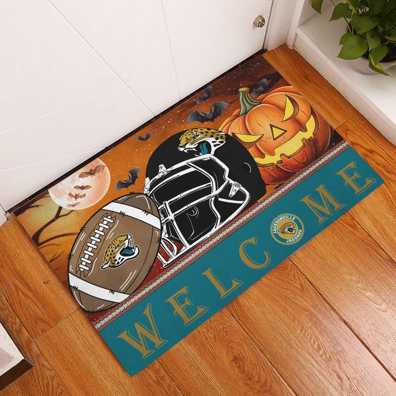 Jacksonville Jaguars Halloween Doormat