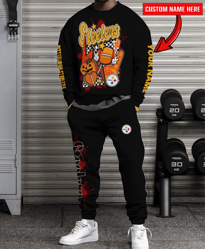Pittsburgh Steelers Sweatshirt and Sweatpants Set