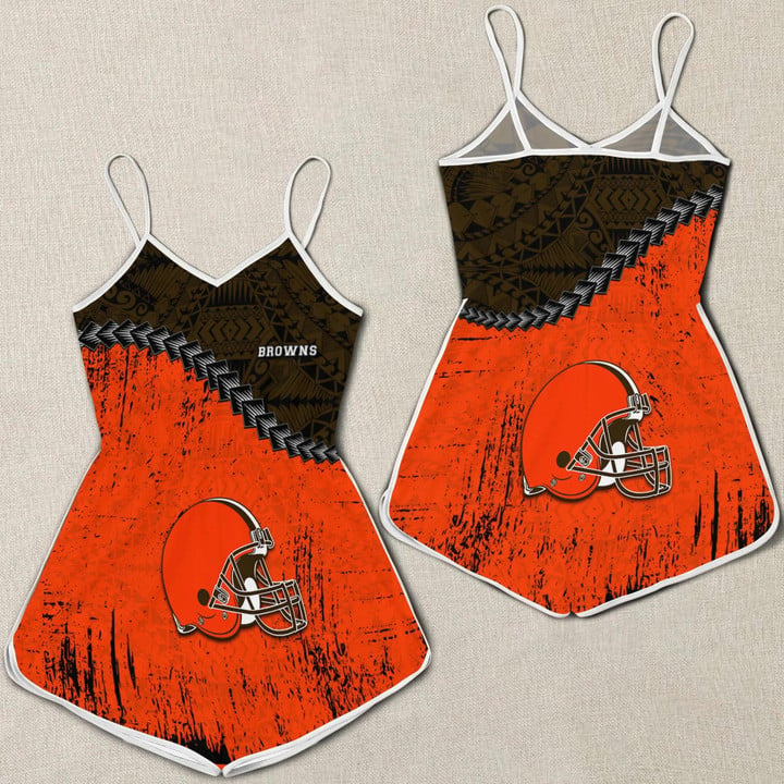 Cleveland Browns Women Romper Jumpsuit - 3D Printed