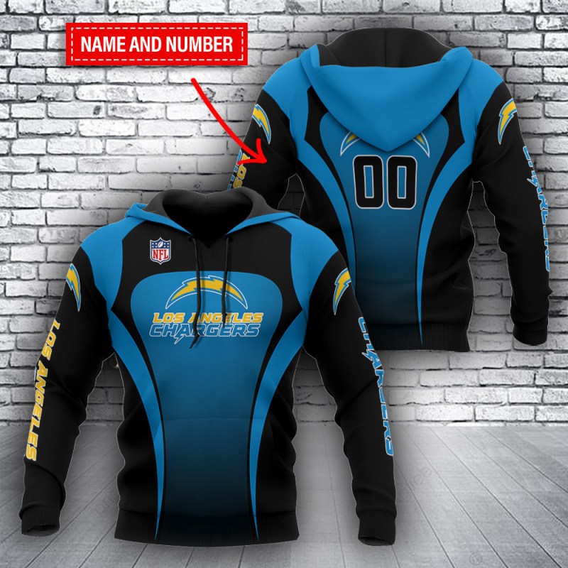 Los Angeles Chargers Personalized Hoodie