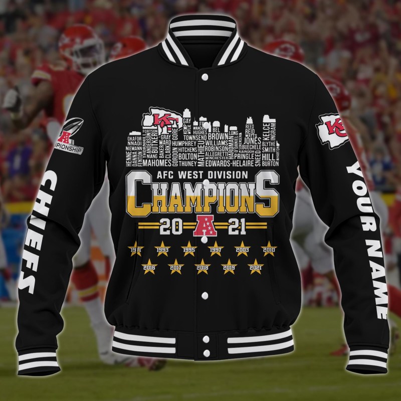 Kansas City Chiefs Baseball Jacket 2