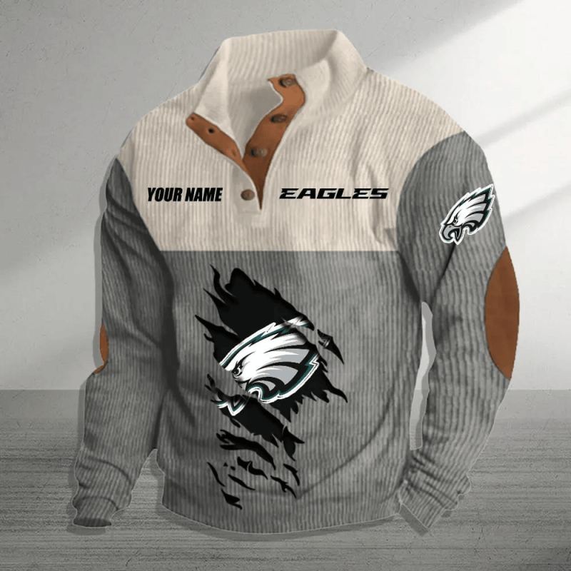 Philadelphia Eagles Colorful Stand Collar Sweatshirt