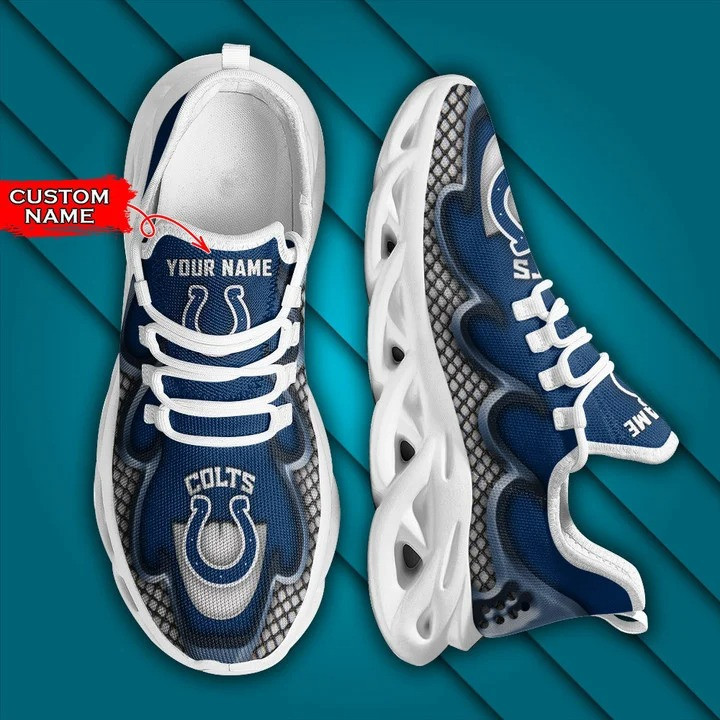 Indianapolis Colts Personalized Yezy Running Sneakers