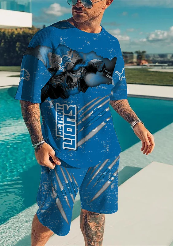 Detroit Lions T-Shirt and Shorts