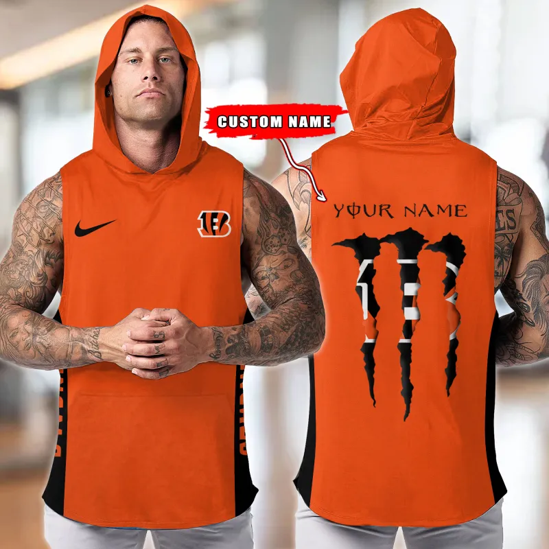 Cincinnati Bengals Hooded Tank Top Front