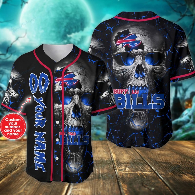 Buffalo Bills Personalized Baseball Jersey