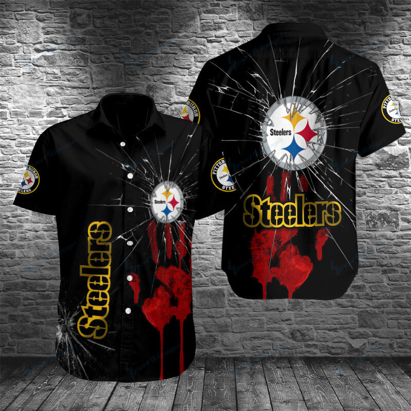 Sizing Chart for Pittsburgh Steelers Button Shirt BB143