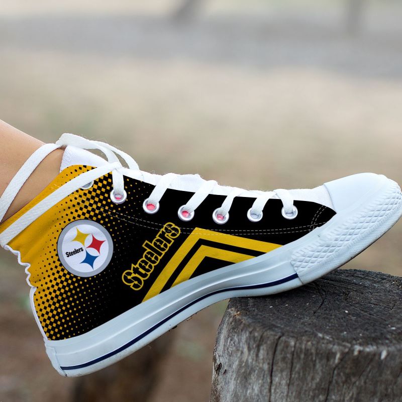 Pittsburgh Steelers High Top Shoes 1