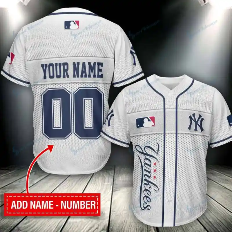 New York Yankees Personalized Baseball Jersey