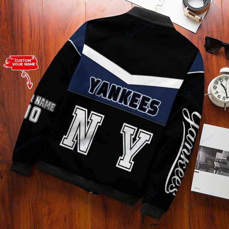 New York Yankees Personalized Bomber Jacket Image 2