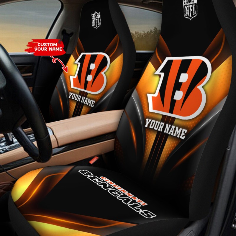 Cincinnati Bengals Car Seat Covers Detail