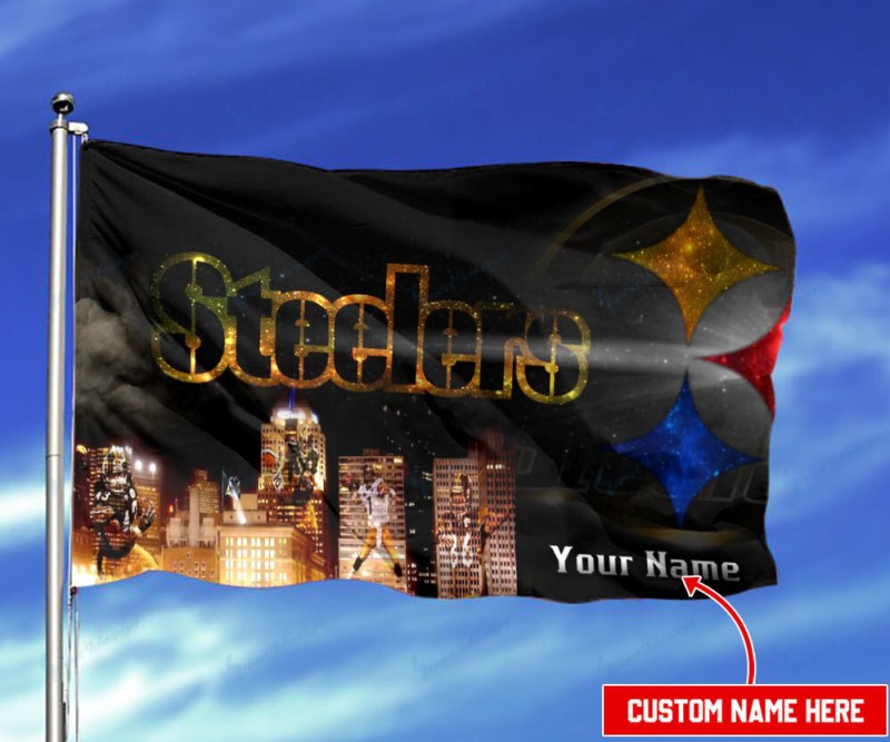 Pittsburgh Steelers Personalized Flag