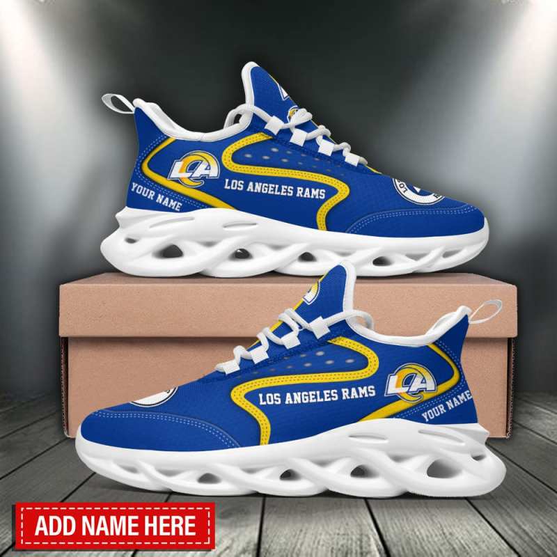 Los Angeles Rams Personalized Yezy Running Sneakers