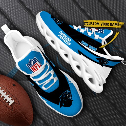 Carolina Panthers Personalized Yeezy Running Sneakers
