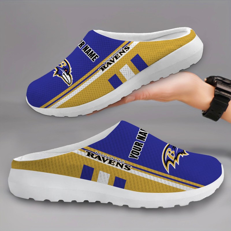 Baltimore Ravens Slip-on Half Shoes - Personalized Gifts for Fans