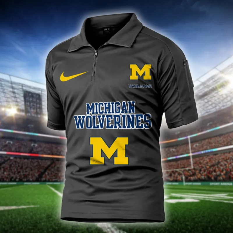 Michigan Wolverines Army Polo Shirt