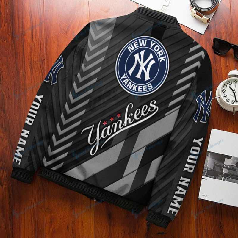 New York Yankees Bomber Jacket Back View